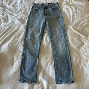 Reformation Liza Ultra High Rise Straight Jeans 28 in Malta